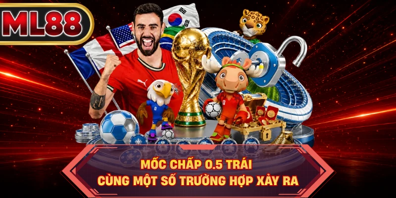 Mốc chấp 0.5 trái cùng một số trường hợp xảy ra